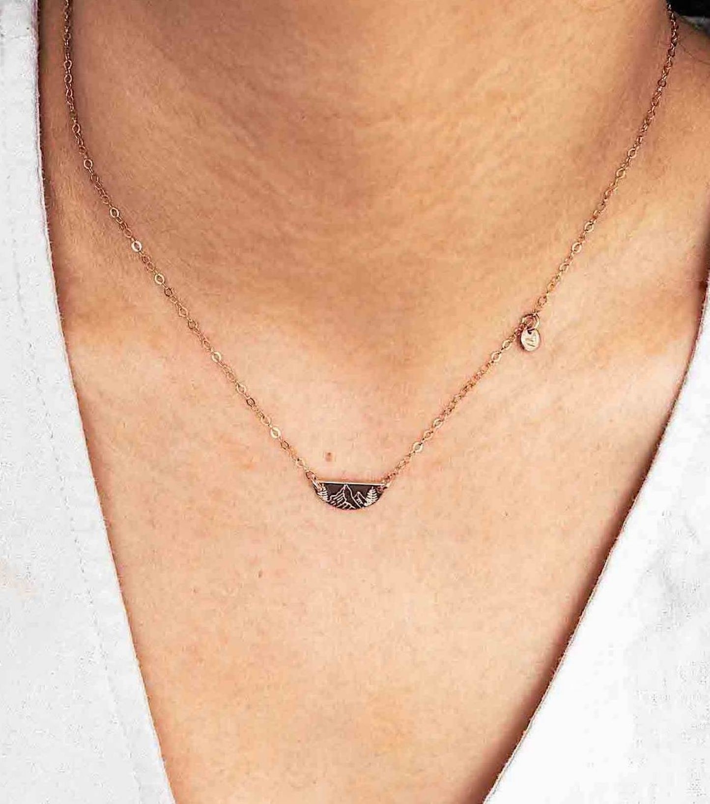 Mountain Pendant Necklace