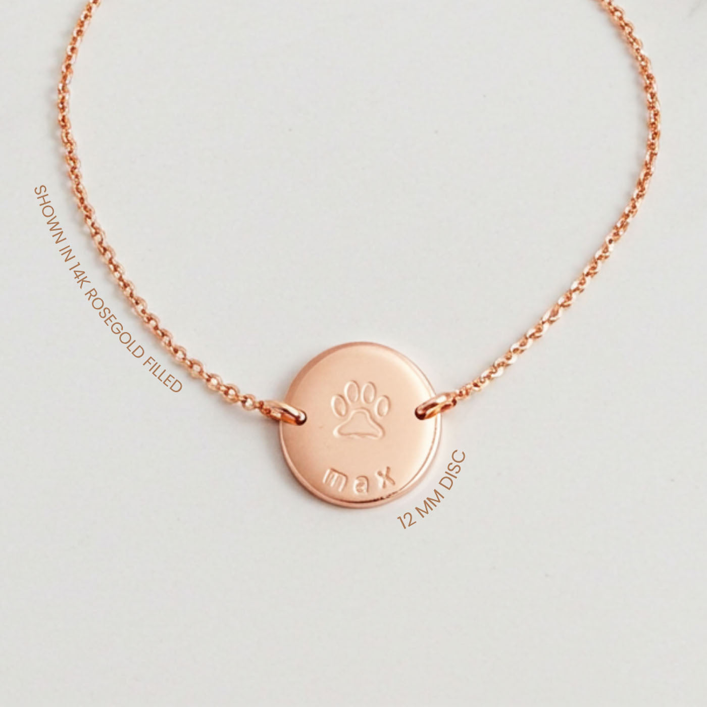 Personalised Engraved Paw Print Bracelet | Pet Lover Gift