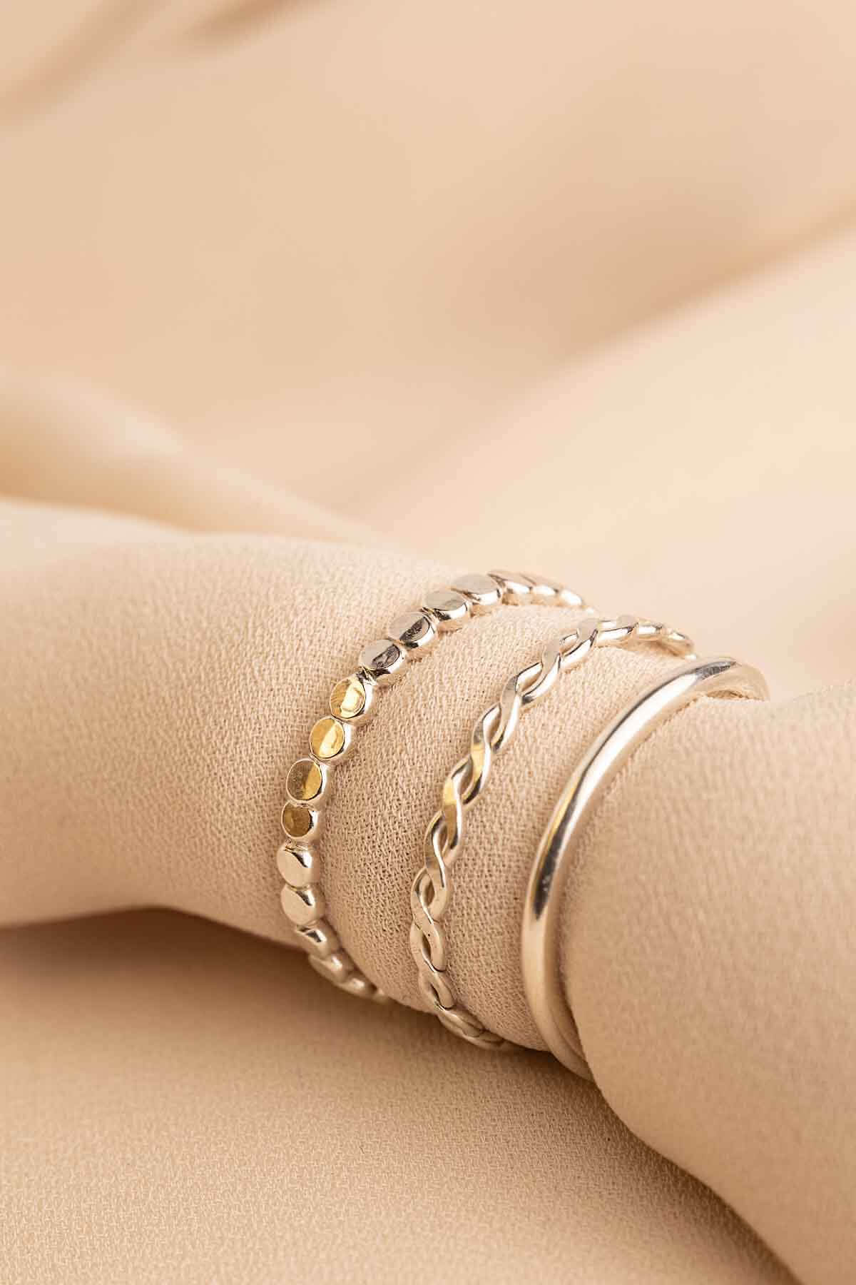 Hervey - Hammered Textured Stackable RIng