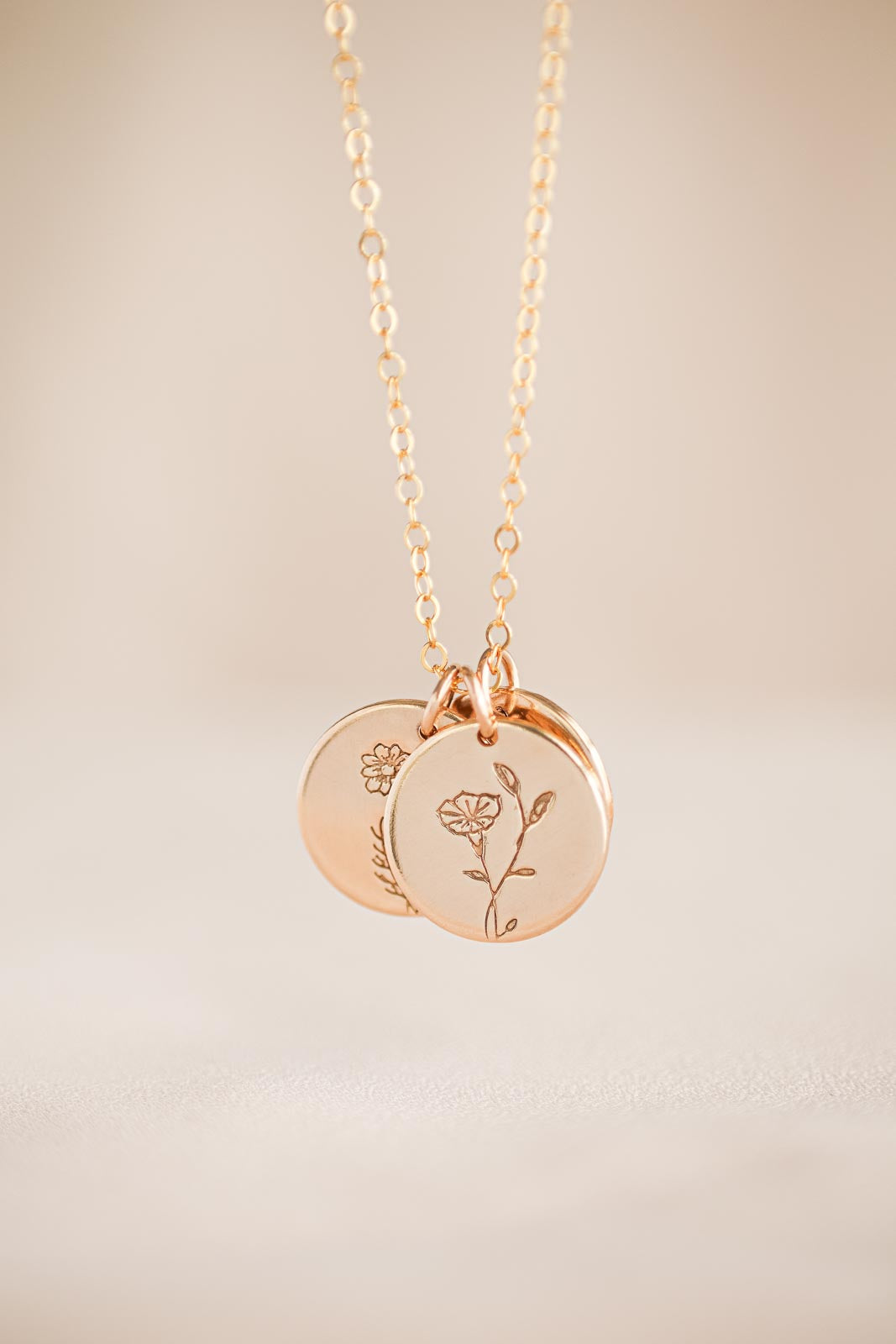 Classic Birth Flower Necklace - More Flower Options