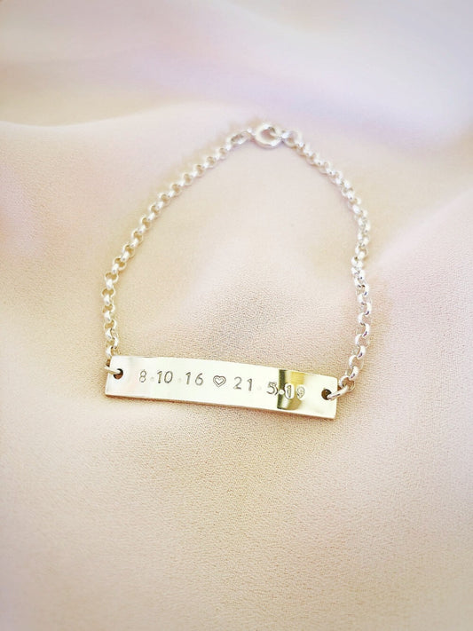 Brooklyn Bar Personalised Bracelet