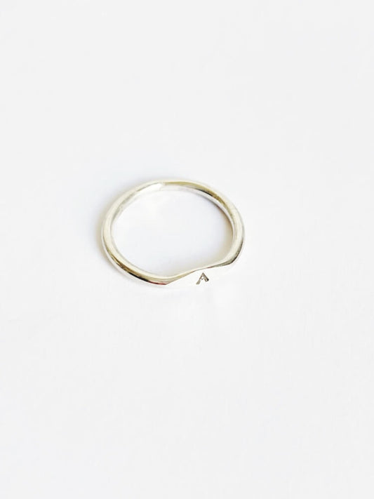 Roma - Stackable Mini Signet Ring