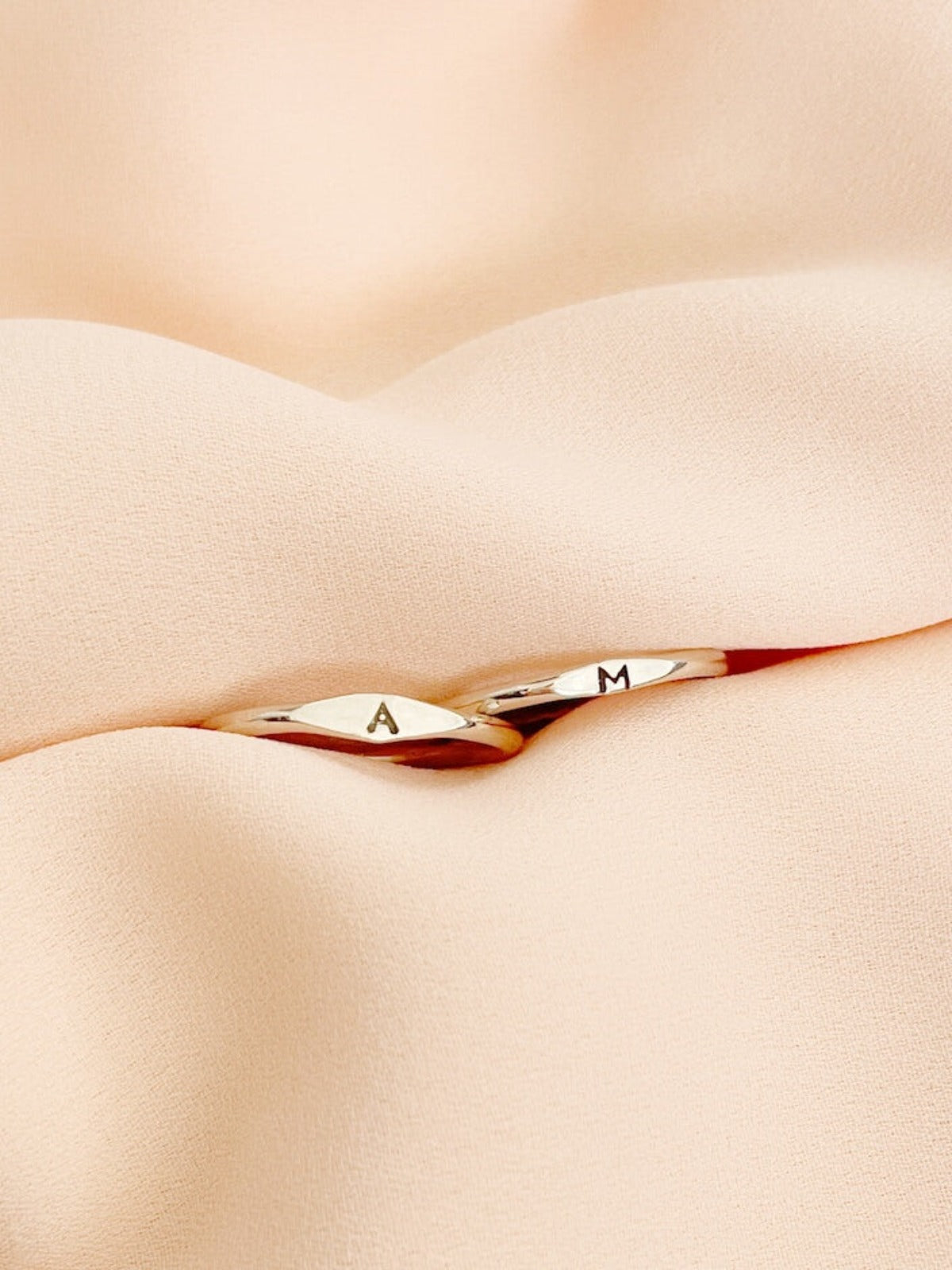 Roma - Stackable Mini Signet Ring