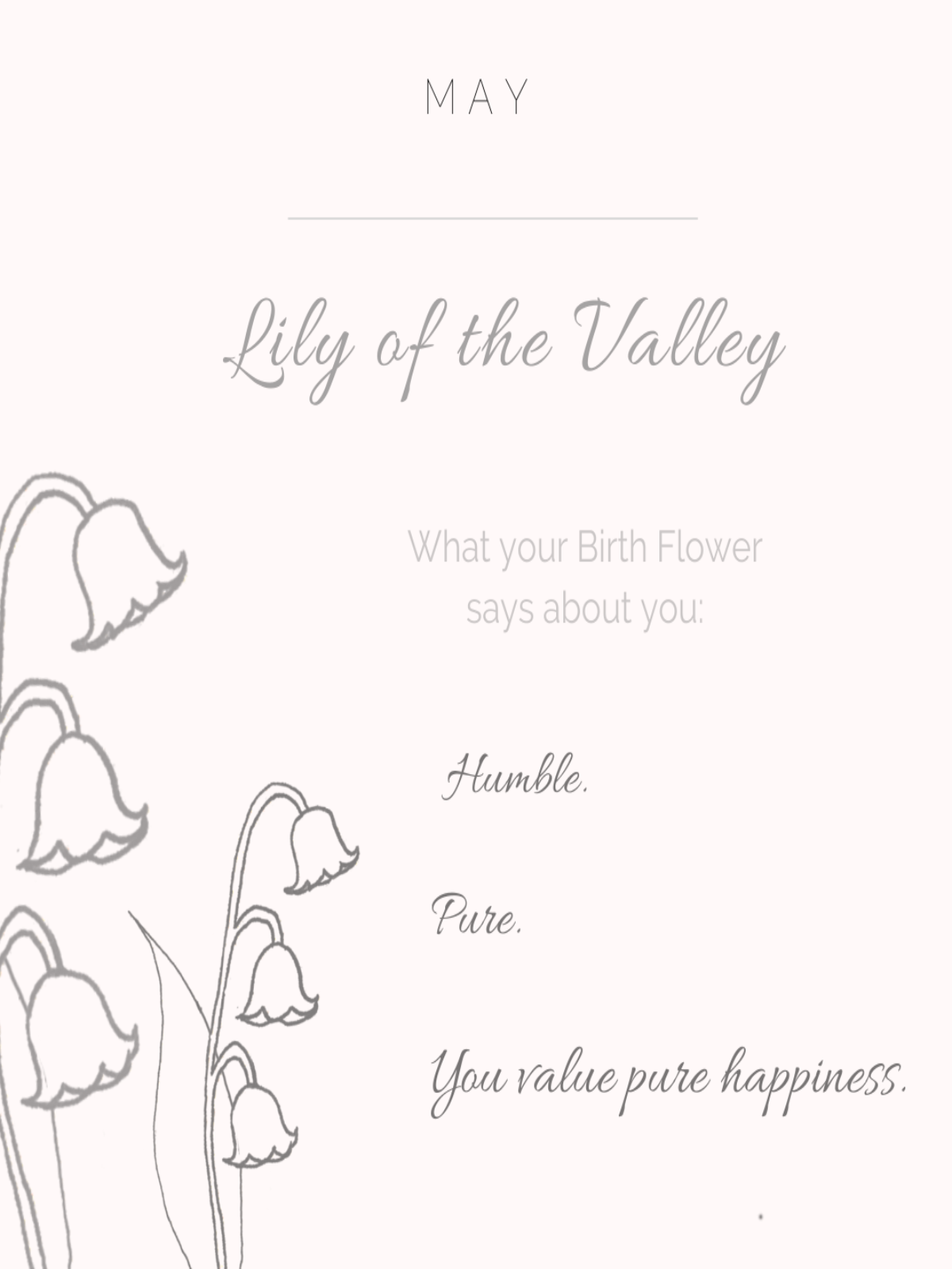 Lily of the Valley - May Birth Flower
